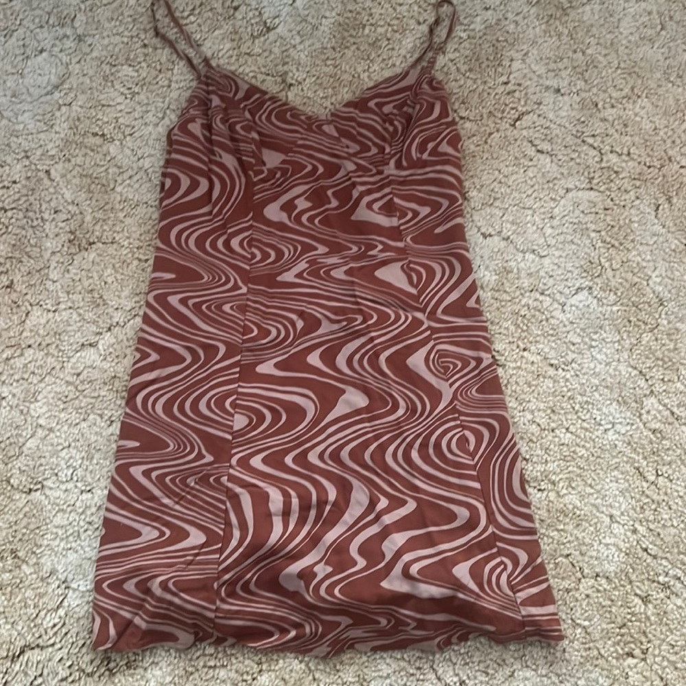 Pac-sun LA heart brown dress